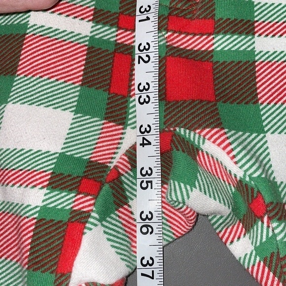Tipsy Elves Plaid Christmas Hooded Onesie – Unisex – Men's L / Women's XL - Picture 12 of 13